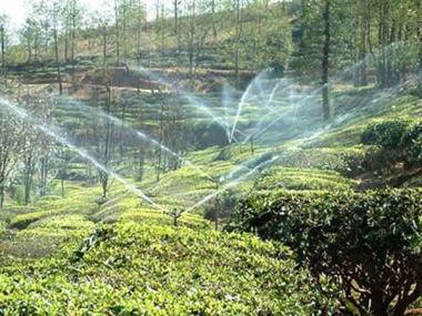Irrigation par aspersion de montagne